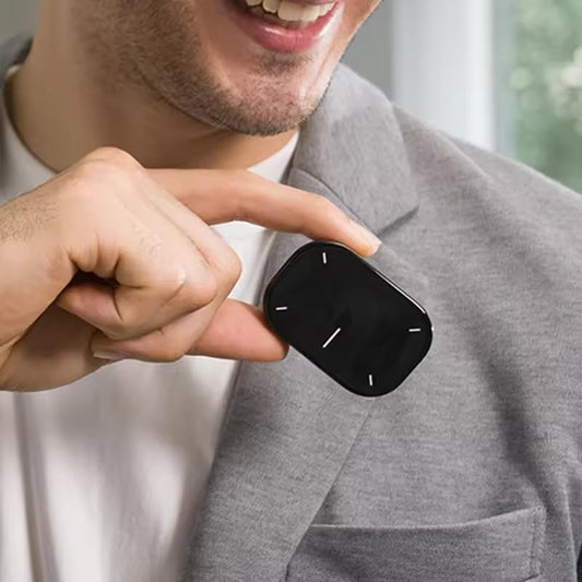 Cheerdots2 Bluetooth Detachable Air Mouse, Wireless Touchpad with Voice Recording, Presentation Remote Control with Laser Pointer for Mac, PC, Laptop, Windows & iOs (Black)