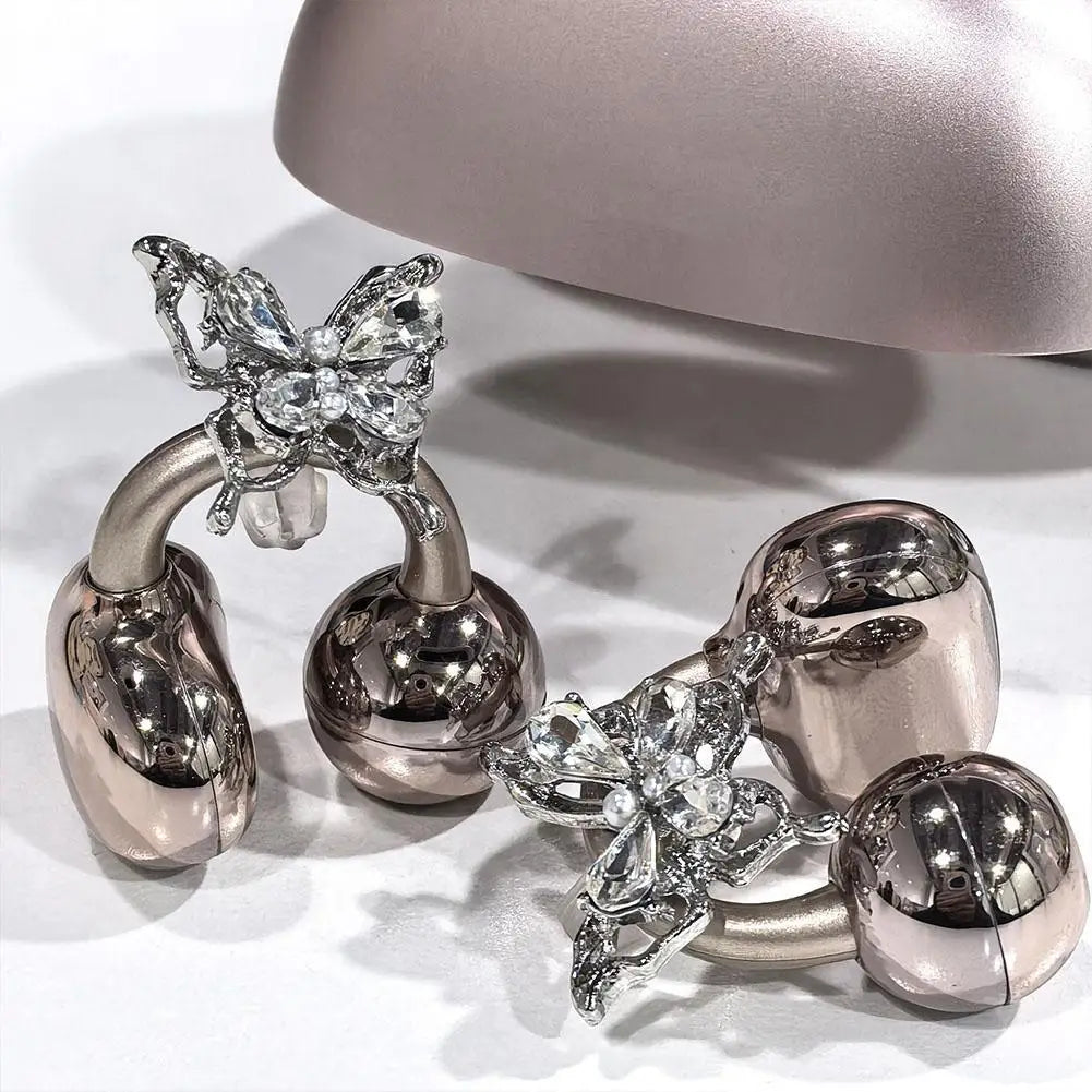 Rhinestones are used for clip on headphones, open ears, elegant zirconia decorative headphone accessories, and detachable delicate DIY decorative butterfly tassels