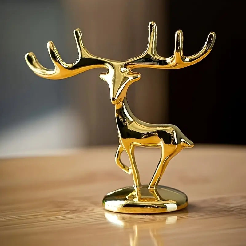 Luxury Golden Deer Decor - Elegant Deer
