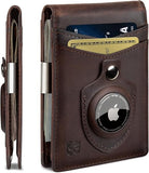 SERMAN BRANDS Money Clip Wallet - Men Wallets slim Front Pocket RFID Blocking Card Holder Minimalist Mini Bifold