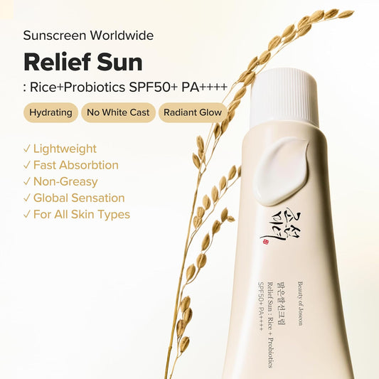 Beauty of Joseon Relief Sun SPF 50+ – Rice & Probiotics Korean Daily Sunscreen