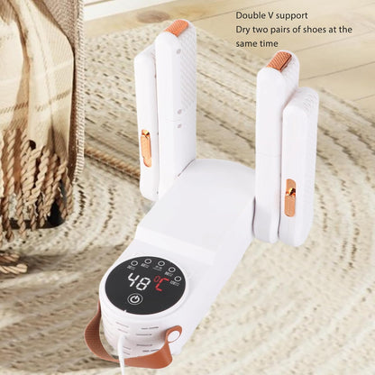 Yunir Boot Dryer, 4 Extendable Electric Shoes Dryer with 360° Wind, Timing Constant Temperature, Touch Control, Reduce Odor, for Boots Gloves Hats Socks (US Plug 110V),
