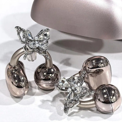 Rhinestones are used for clip on headphones, open ears, elegant zirconia decorative headphone accessories, and detachable delicate DIY decorative butterfly tassels