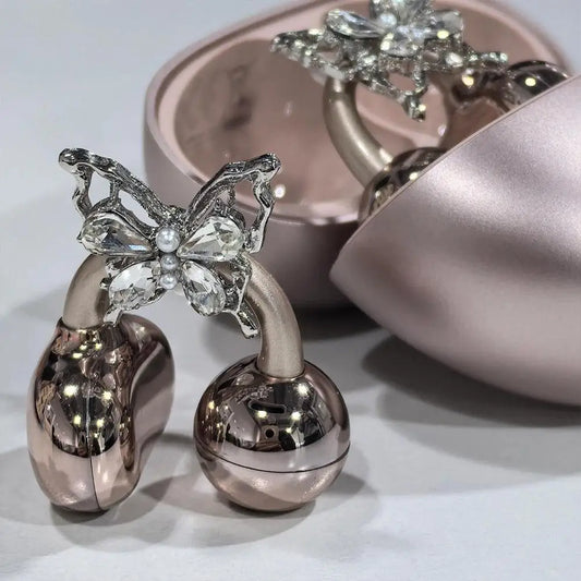 Rhinestones are used for clip on headphones, open ears, elegant zirconia decorative headphone accessories, and detachable delicate DIY decorative butterfly tassels