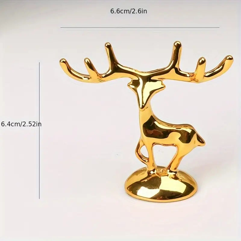 Luxury Golden Deer Decor - Elegant Deer