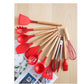 Colorful Kitchen Utensils Silicone 12 Piece (Red)
